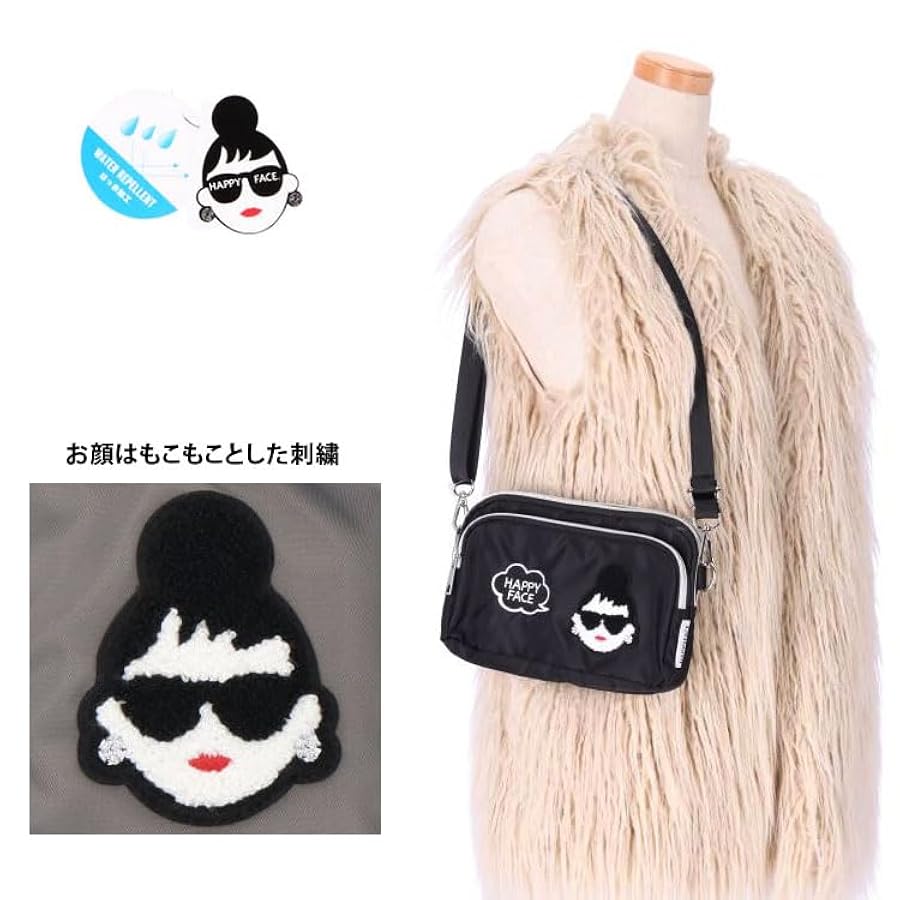 Amazon | HAPPY FACE EMMA ショルダーバッグ 相良刺繍 お顔